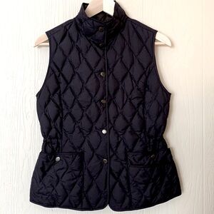 Eddie Bauer Puffer Vest Goose Down Navy S